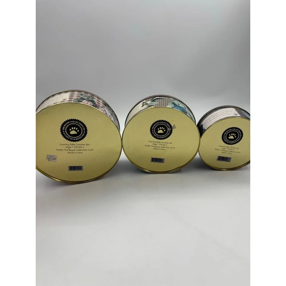 The Boyds Collection Country Folks Canister Set of Three‎